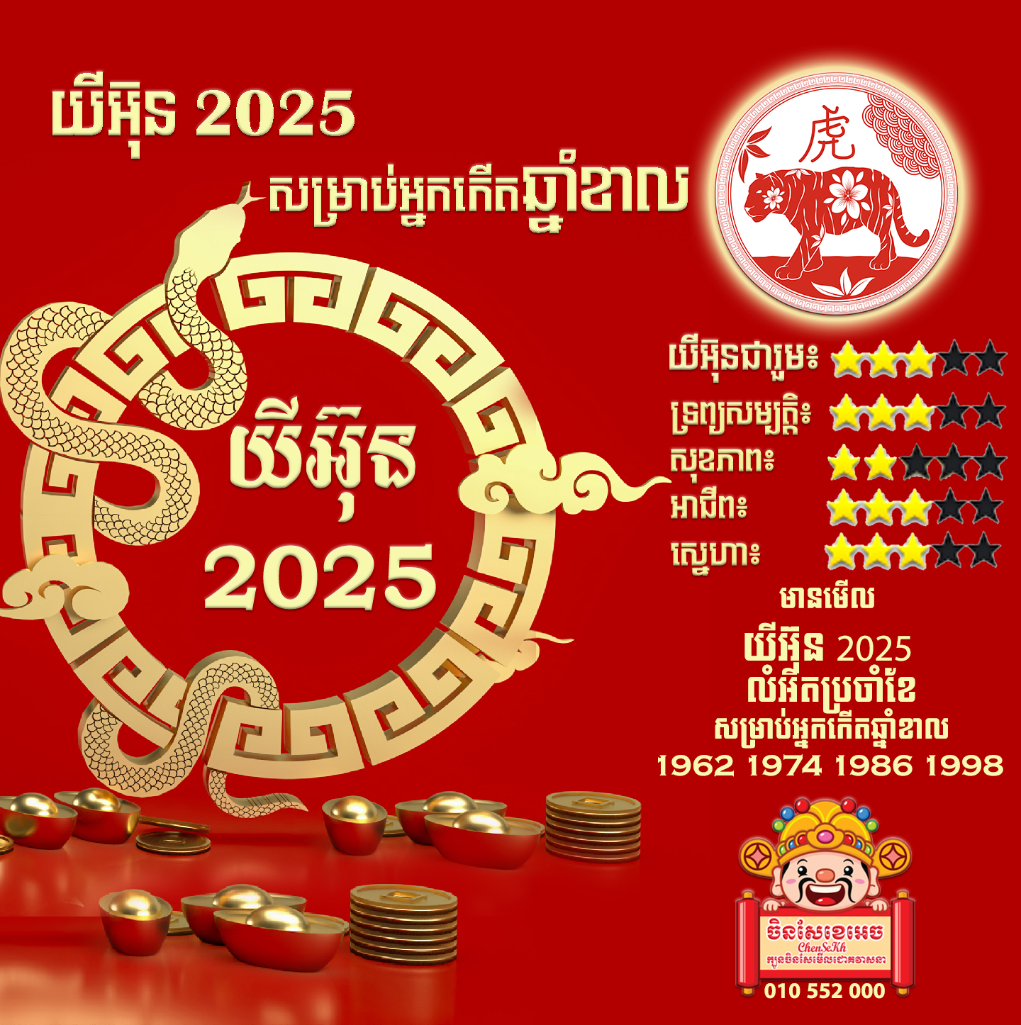 ឆ្នាំខាល៖ ហោរាសាស្រ្ដ២០២៥