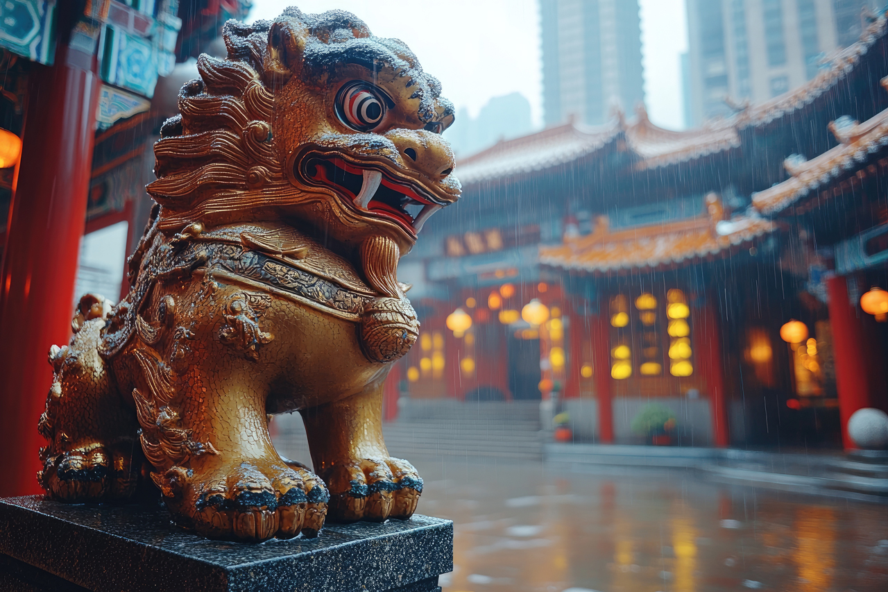 ហេតុអ្វីប្រើ រូប តោ តាមក្បួនហុងស៊ុយចិន?